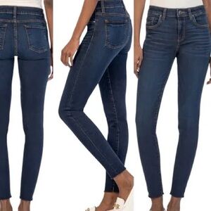 Kut From The Kloth High Rise Connie Fab Ab Ankle Skinny Fringe Hem Jeans Women 6